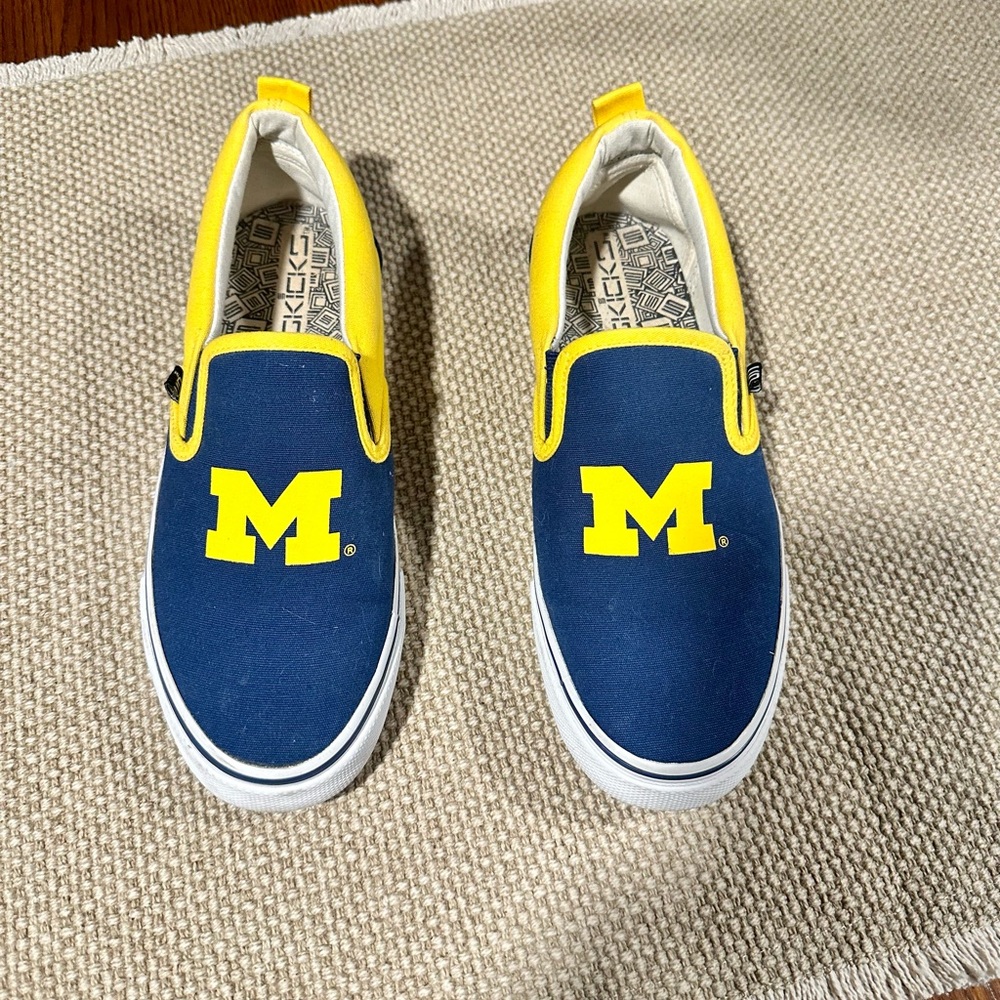 University of Michigan Blue and Yellow Sneakers “Go Blue”